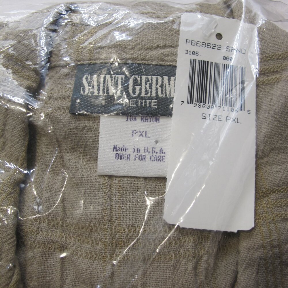 NWT St. Germain Petite beige windowpane 3-piece s… - image 5